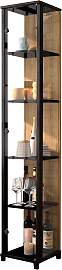Vitrine FIF MÖBEL "OPTIMA", schwarz,