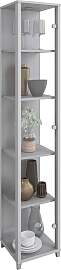 Vitrine FIF MÖBEL "OPTIMA", silber,