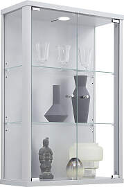 Vitrine FIF MÖBEL "OPTIMA", silber,