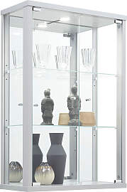 Vitrine FIF MÖBEL "OPTIMA", silber,