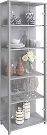 Vitrine FIF MÖBEL "OPTIMA", silber,