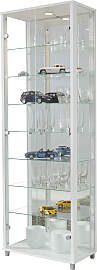 Vitrine FIF MÖBEL "OPTIMA", weiß,