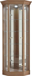 Vitrine FIF MÖBEL "TRIO", eiche, B:76cm 