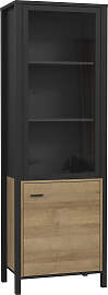 Vitrine FORTE "High Rock", schwarz,