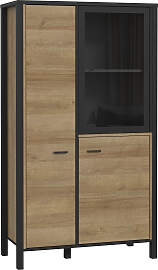 Vitrine FORTE "High Rock", schwarz,