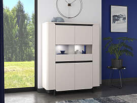 Vitrine FORTE "Vodol", beige (sand,