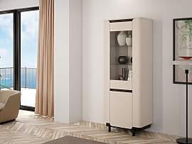 Vitrine FORTE "Vodol", beige (sand,