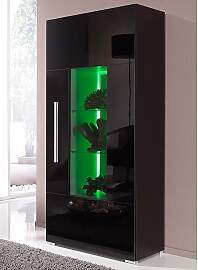 Vitrine HÖLTKEMEYER "Aqua", schwarz,