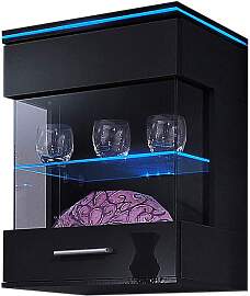 Vitrine HÖLTKEMEYER "Show", schwarz,