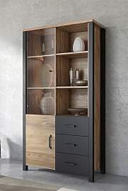 Vitrine HOME AFFAIRE "Olin", schwarz