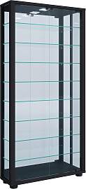 Vitrine Lumo ca. 59x115x18 cm Schwarz