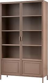Vitrine Ronja aus Metall, modernes Industrial