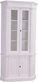 Vitrinen-Eckschrank Salzburg im Landhausstil