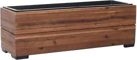 VIVANNO Pflanzkasten Blumenkasten Holz KAJIX Braun 
