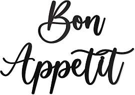 Vivegate Bon Appetit Metall-Wanddekoration –