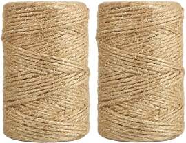 Vivifying 200M Jute Schnur, 2PCS 2MM Braun