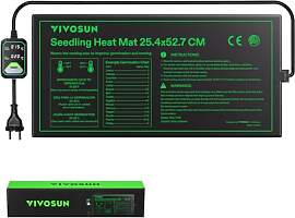 VIVOSUN Heizmatte Pflanzen 25,4x52,7cm mit