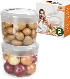 Viwares Vorratsbehälter 2er Set, 8L Kartoffel