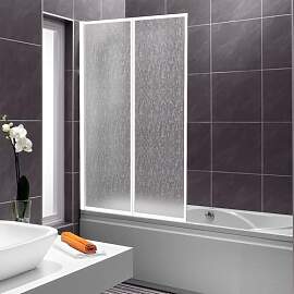 Vkechh Duschwand für Badewanne 100×140 cm,