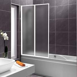 Vkechh Duschwand für Badewanne 100×140 cm,