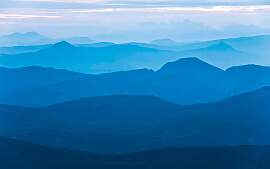 Vliestapete KOMAR "Blue Mountain", blau, 