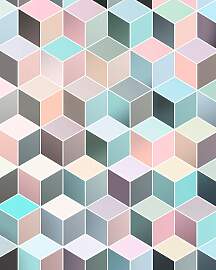 Vliestapete KOMAR "Digitaldruck Vlies - Cubes 