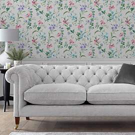 Vliestapete LAURA ASHLEY "Poppy Meadow Pale