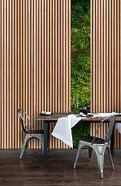 Vliestapete LIVING WALLS "Holzleisten-Tapete