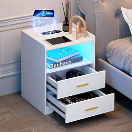 Vlsrka RGB Nachttisch mit Ladefunktion, LED