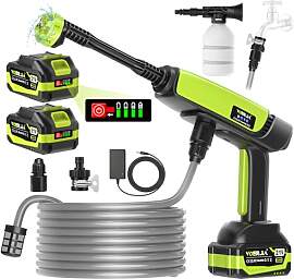 VOERJIA Akku-Hochdruckreiniger 21V (70 Bar), mit