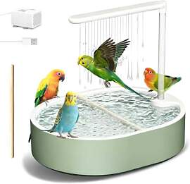 Vogeldusche Wellensittiche, Automatische Vogelbad