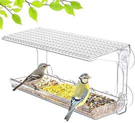 Vogelhaus Fenster – Großes Transparentes
