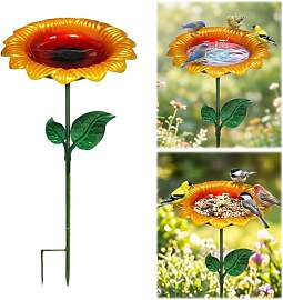 Vogeltränke Stehend, Sonnenblume Vogeltränke