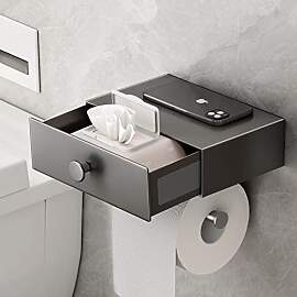VOLDRA Toilettenpapierhalter Ohne Bohren,