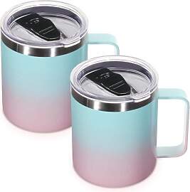 Volhoply 420ml isolierte Edelstahl-Kaffeebecher
