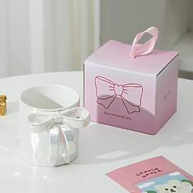 VollfitYYu Niedliche Kaffeetasse mit Schleife