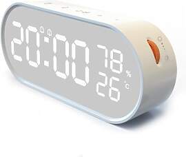 Voniobuy Digitaler Wecker mit LED Display, Touch