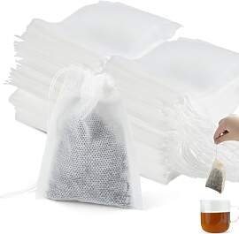 Vonsera 100 Stück Teefilter für Losen Tee 7 X