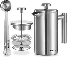 VonShef Kaffeepresse für 3 Tassen 350 ml,