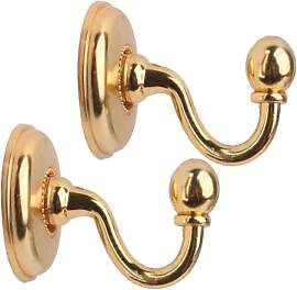 Vorhang Raffhalter Gold: Raffhaken Messing Klein