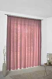 Vorhang WIRTH "Sunday", rot, B:142cm