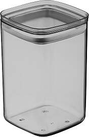 Vorratsdose Blacky in Grau/Klar/Schwarz ca. 1,4l