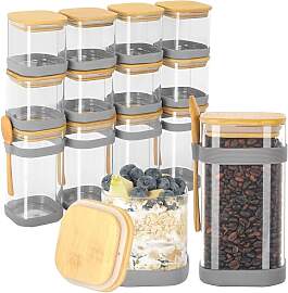 Vorratsdosen Glas 12er Set, 430/600ml