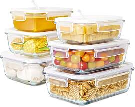 Vorratsdosen Glas luftdicht Set 6er