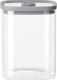 Vorratsglas Selina Grau/Klar ca. 1L