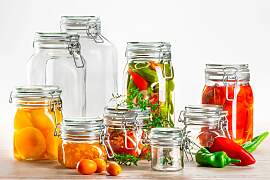 Vorratsglas-Set mit Deckel, Glas Gothika
