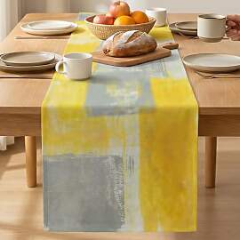 Vorysum Tischläufer im abstrakten Ölgemälde