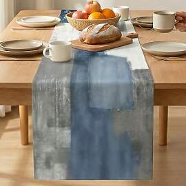 Vorysum Tischläufer im abstrakten Ölgemälde