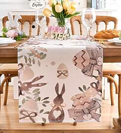 Vorysum Tischläufer Modern Hase Tischläufer