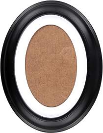 VOSAREA Vintage Oval Bilderrahmen Schwarz: 7 Zoll